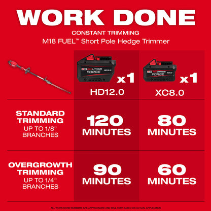 M18 FUEL™ Short Pole Hedge Trimmer
