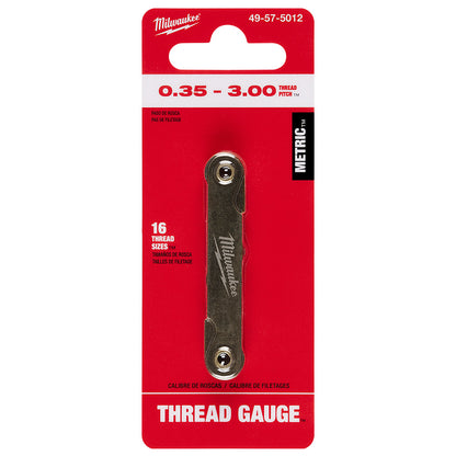 0.35-3.00 mm Metric Thread Pitch Gauge