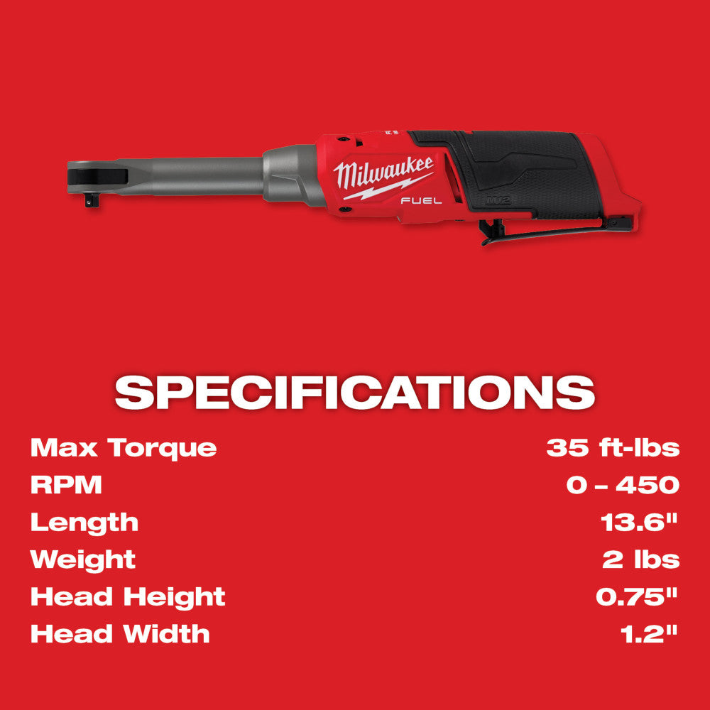 M12 FUEL™ 1/4" Extended Reach High Speed Ratchet