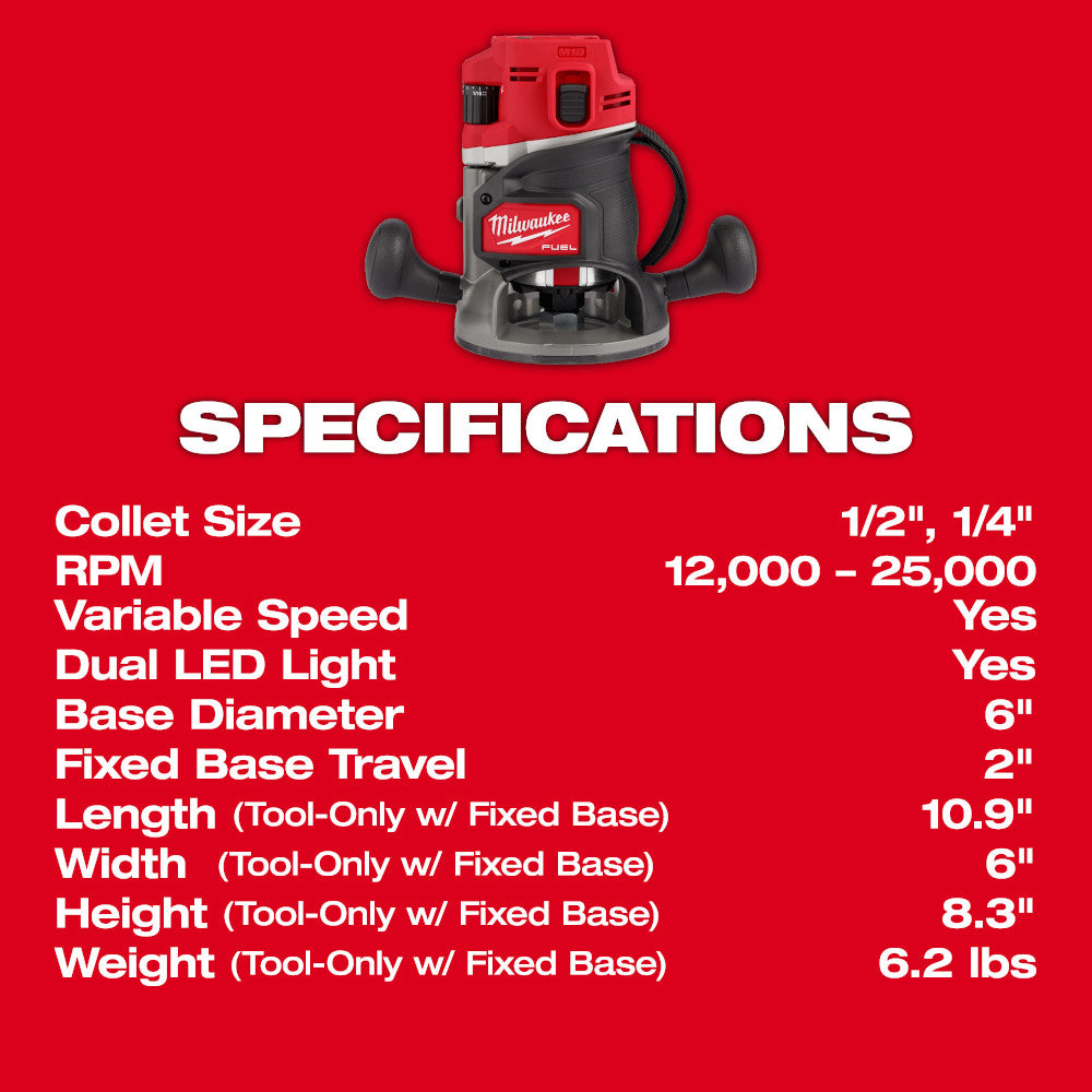 M18 FUEL™  1/2" Router Kit