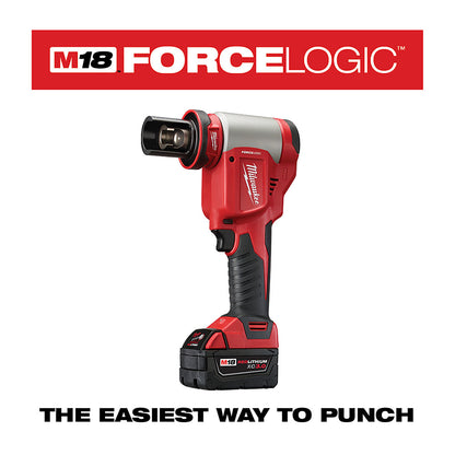 M18™ FORCE LOGIC™ 10-Ton Knockout Tool 1/2 in. to 2 in. Kit