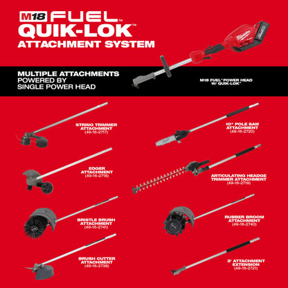 M18 FUEL™ QUIK-LOK™ 10 in. Pole Saw Attachment