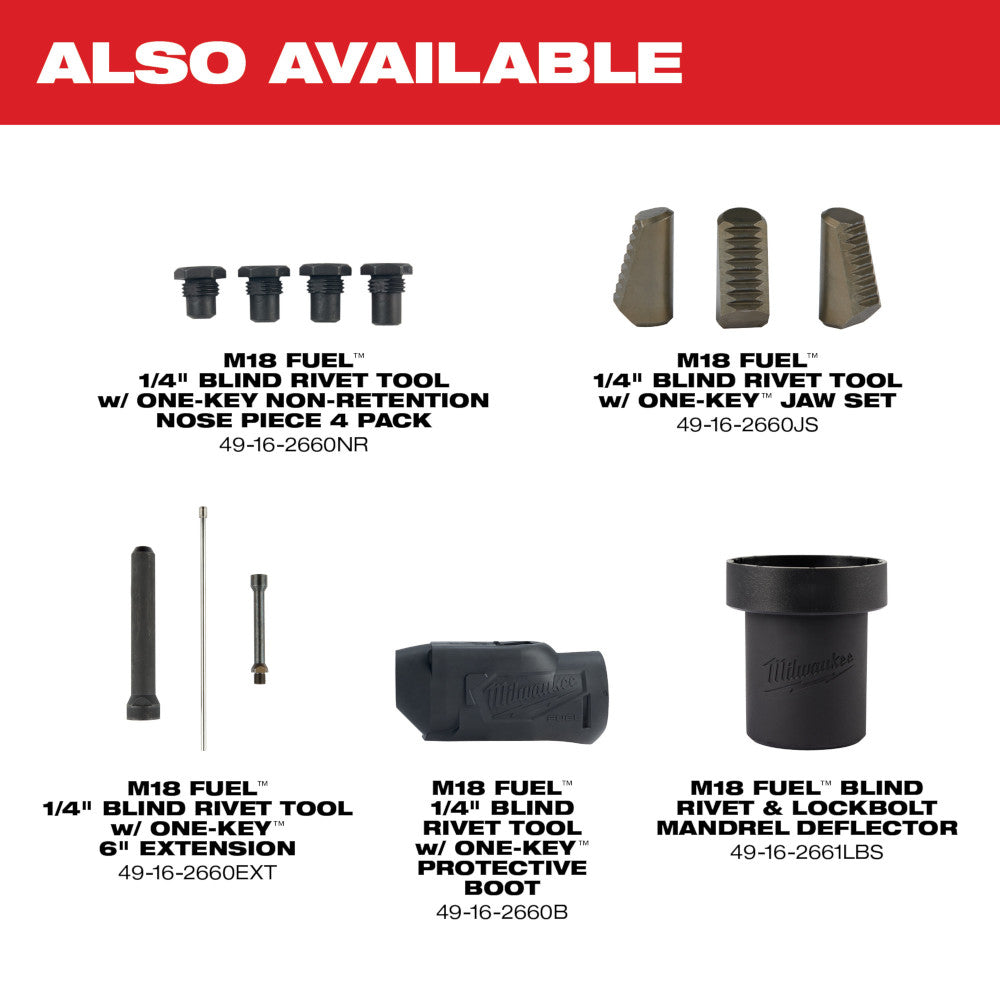 M18 FUEL™ 1/4" Blind Rivet Tool w/ ONE-KEY™ Kit