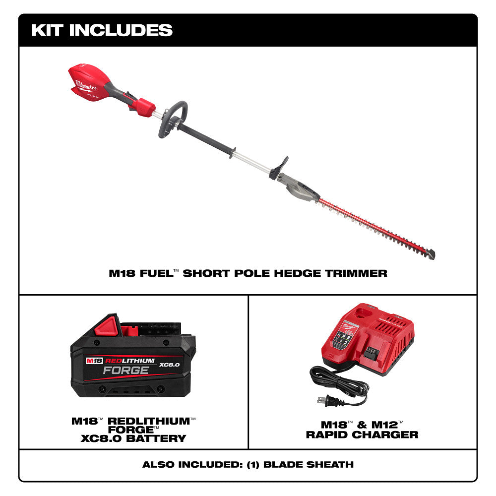 M18 FUEL™ Short Pole Hedge Trimmer Kit