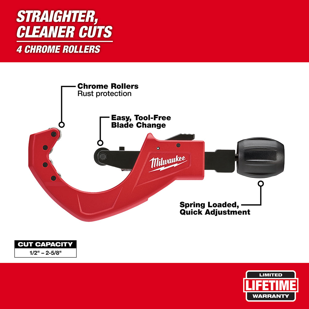 2-1/2 in. Quick Adjust Copper Tubing Cutter