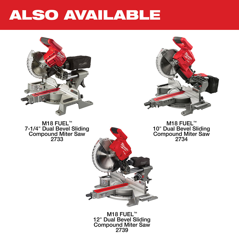 M18 FUEL™ 12 in. Dual Bevel Sliding Compound Miter Saw Kit