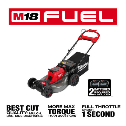 M18 FUEL™ 21" Self-Propelled Dual Battery Mower Kit