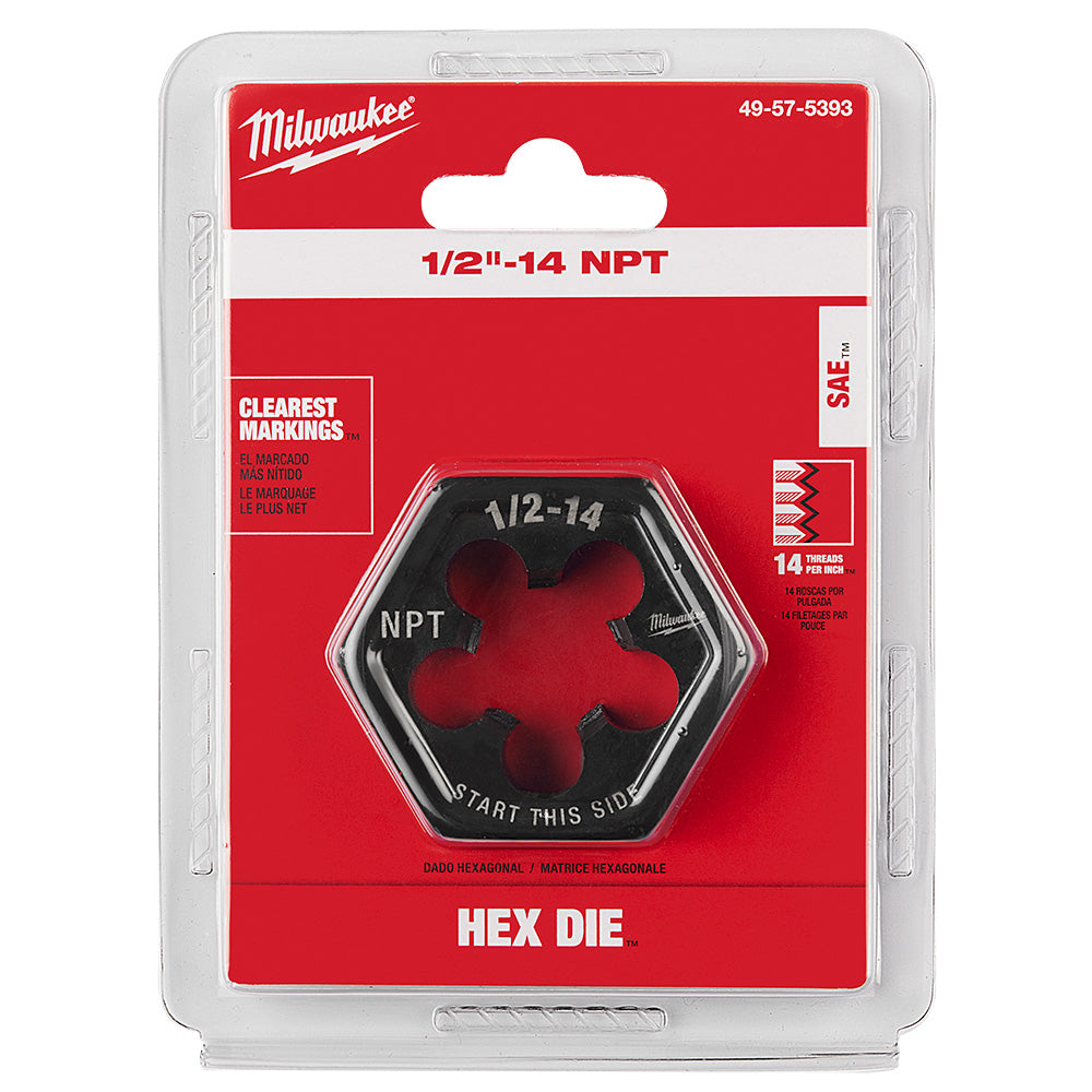 1/2"-14 NPT 2-1/6" Hex Threading Die