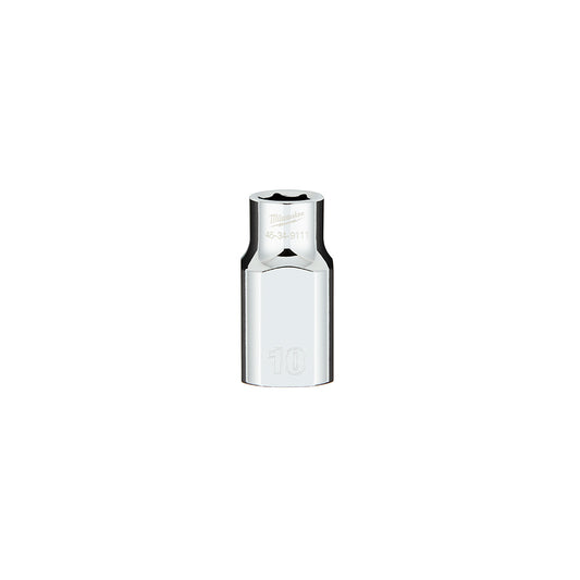 1/2 in.  Drive 10MM Metric 6-Point Socket with FOUR FLAT™ Sides