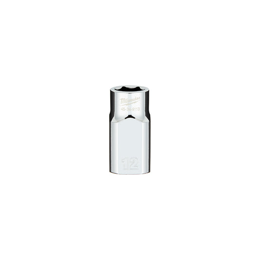 1/2 in. Drive 12MM Metric 6-Point Socket with FOUR FLAT™ Sides