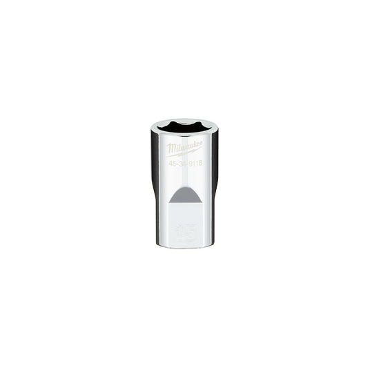 1/2 in. Drive 15MM Metric 6-Point Socket with FOUR FLAT™ Sides