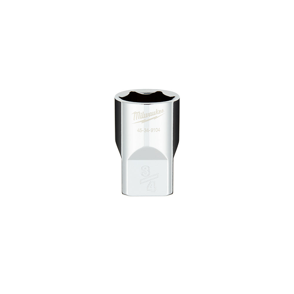 1/2 in. Drive 3/4 in. SAE 6-Point Socket with FOUR FLAT™ Sides