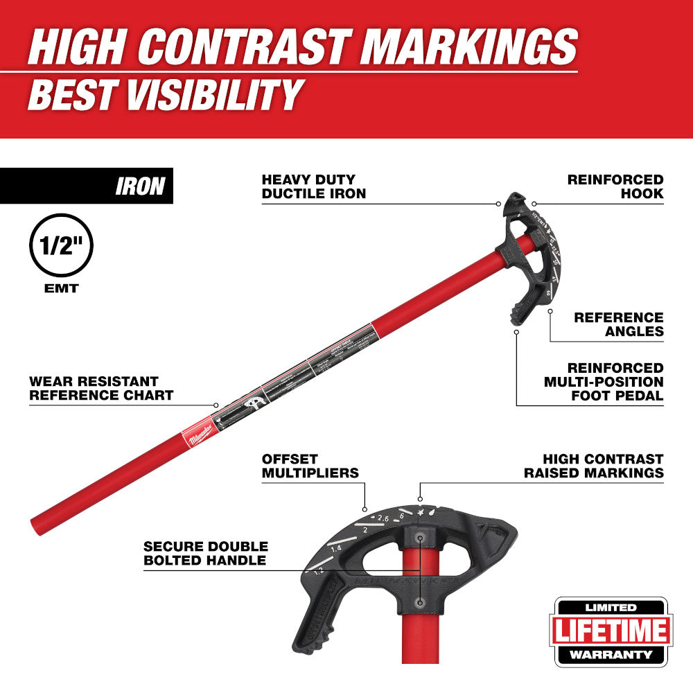 1/2 in. Iron Conduit Bender