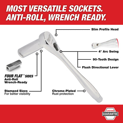 1/4 in. & 3/8 in. 106 Pc. Ratchet and Socket Set in PACKOUT™ - SAE & Metric