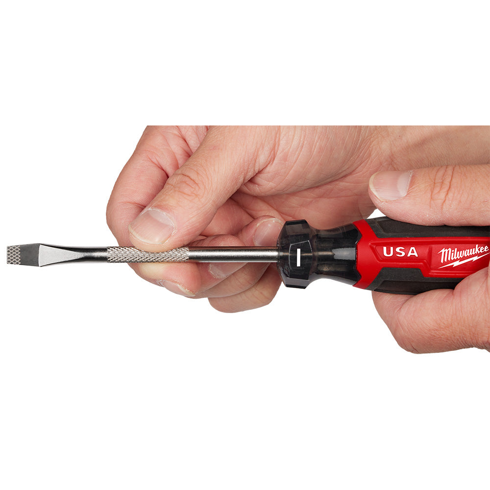 1/4" Slotted 4" Cushion Grip Screwdriver (USA)