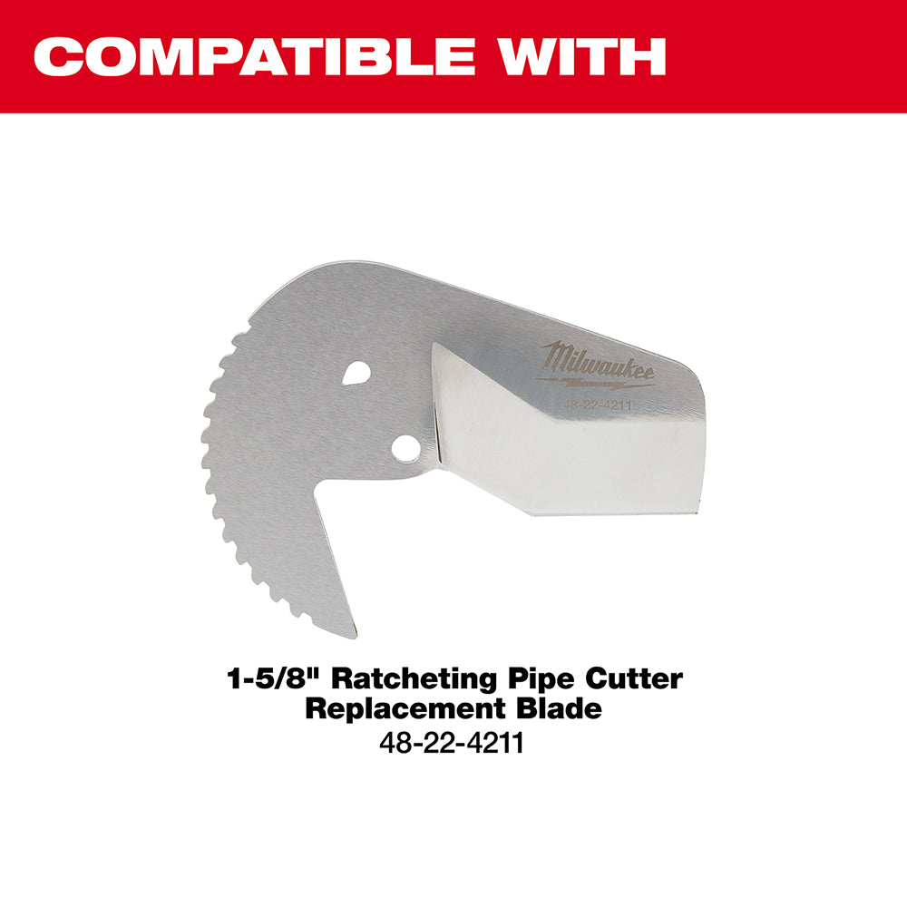 Compatible with 1-58" Ratcheting Pipe Cuter Replacement Blade #48-22-4211