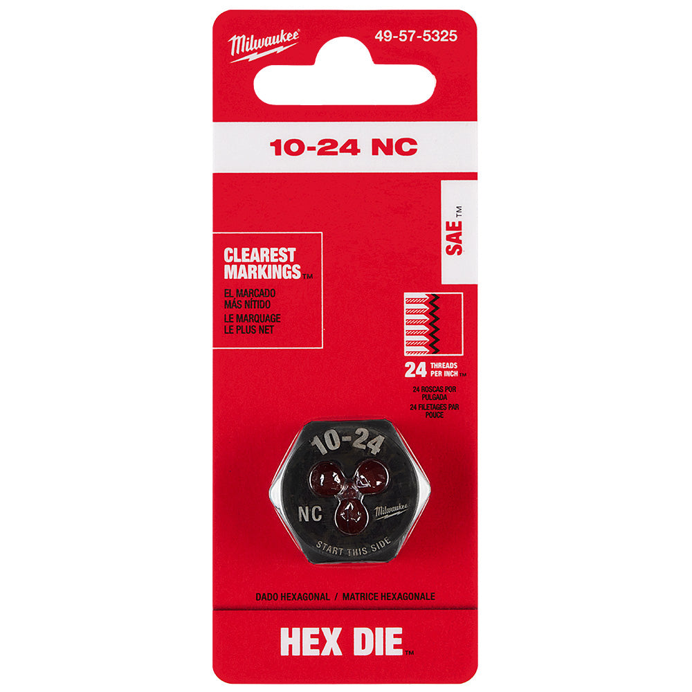 10-24 NC 1-Inch Hex Threading Die