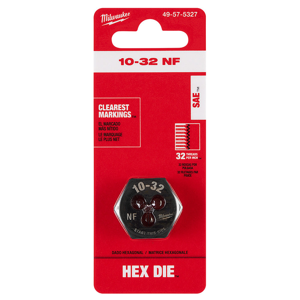 10-32 NF 1-Inch Hex Threading Die