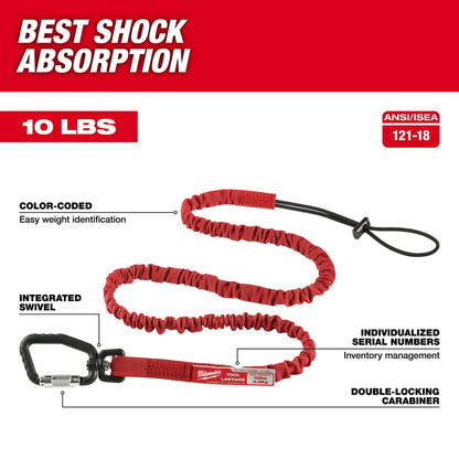 10 Lb. Extended Reach Locking Tool Lanyard