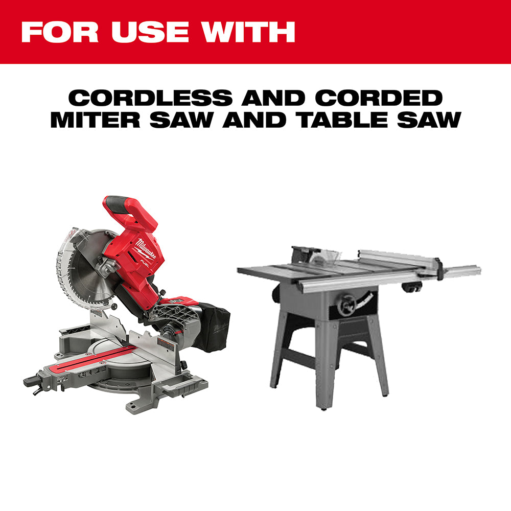 For use with Cordless and Corded Miter Saw and Table Saw