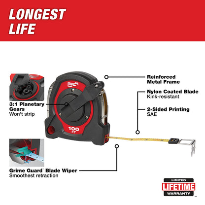 100 Ft. Closed Reel Long Tape