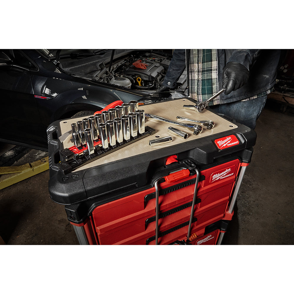 10pc 3/8 in. Metric Deep Well Sockets with FOUR FLAT™ Sides