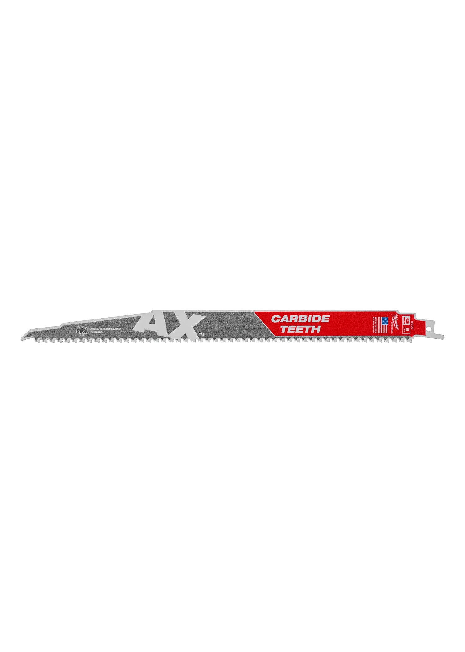 12" 5 TPI AX™ with Carbide Teeth for Wood with Nails SAWZALL® Blade (1 PK)