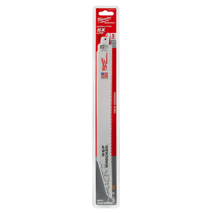 12" 7/11 TPI WRECKER™ SAWZALL® Blade for Multi-Material (5 PK)
