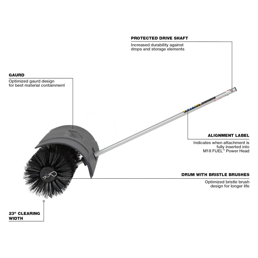 M18 FUEL™ QUIK-LOK™ Bristle Brush Attachment