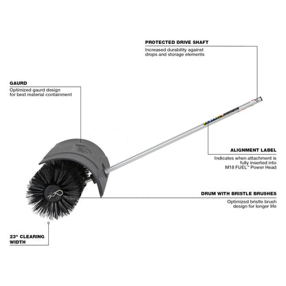 M18 FUEL™ QUIK-LOK™ Bristle Brush Attachment