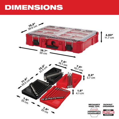 30pc Metric & SAE Combination Wrench Set with PACKOUT™ Organizer