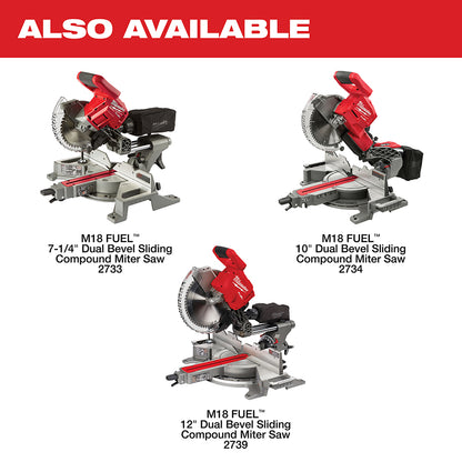 M18 FUEL™ 7-1/4 in. Dual Bevel Sliding Compound Miter Saw Kit