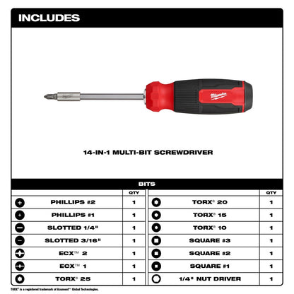 14-in-1 Multi-Bit Screwdriver