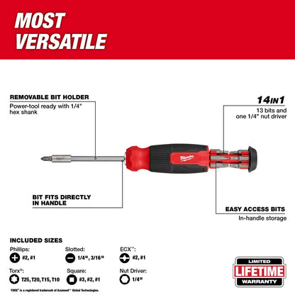 14-in-1 Multi-Bit Screwdriver