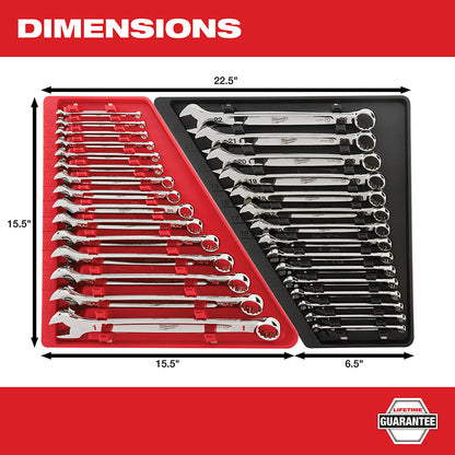 15-Piece Combination Wrench Set - Metric