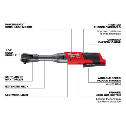 M12 FUEL™ 3/8 in. Extended Reach Ratchet