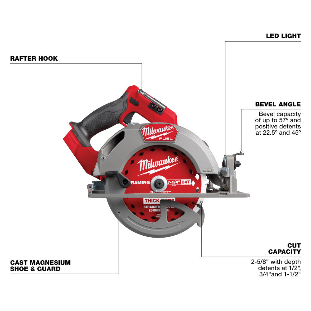 M18 FUEL™ 7-1/4” Circular Saw (Tool Only)