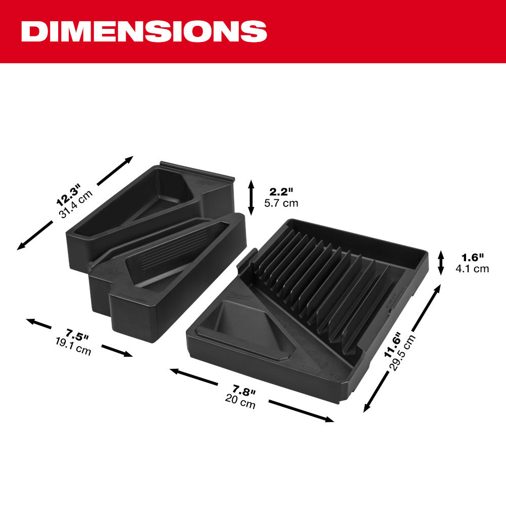 15pc Metric Combination Wrench Trays