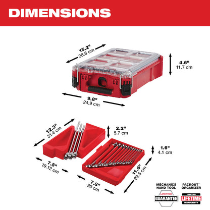 15pc SAE Combination Wrench Set with PACKOUT™ Compact Organizer