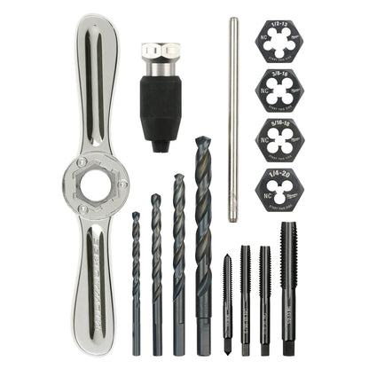 15PC SAE Tap and Die Set with HEX-LOK™ 2-in-1 Handle