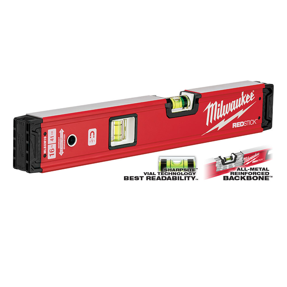 16 in. REDSTICK™ Magnetic Box Level