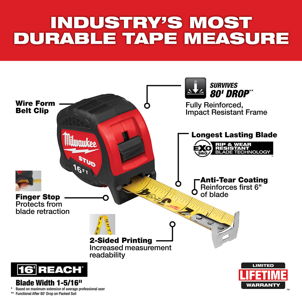 16ft Gen II STUD™ Tape Measure