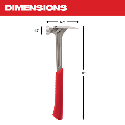 17 oz Milled Face Framing Hammer