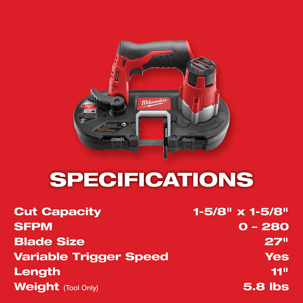 M12™ Cordless Sub-Compact Band Saw Kit