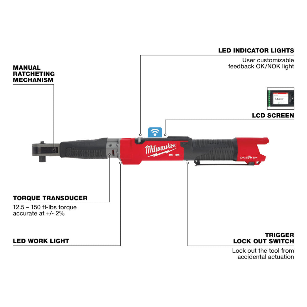 M12 FUEL™ 1/2 in. Digital Torque Wrench with ONE-KEY™