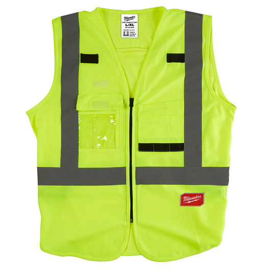 Class 2 High Visibility Yellow Safety Vest - L/XL