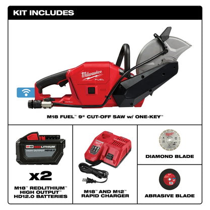 M18 FUEL™ 9 in. Cut-Off Saw with ONE-KEY™ Kit