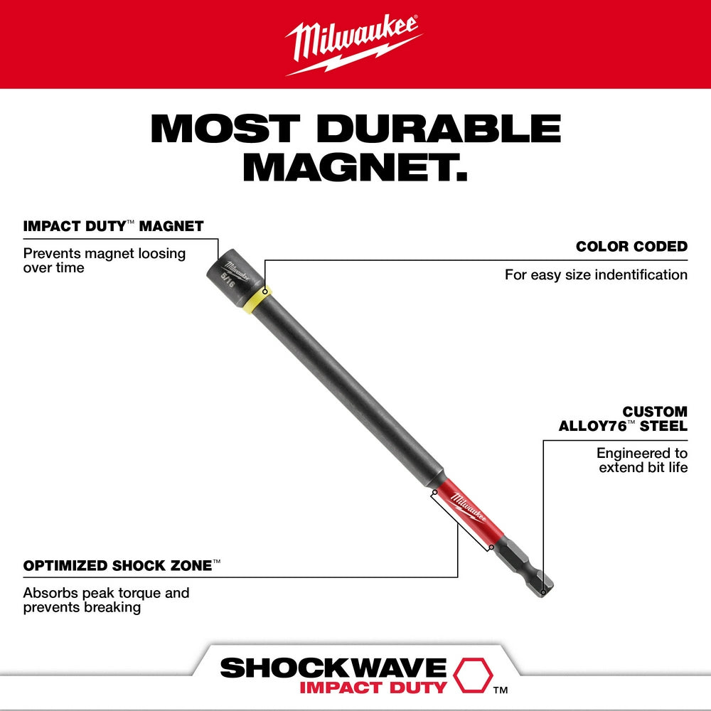 SHOCKWAVE™ Impact Duty 7/16" x 6" Magnetic Nut Driver