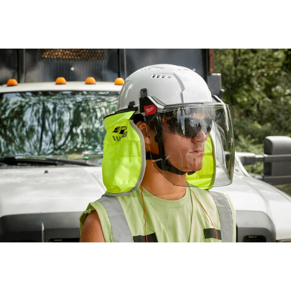 BOLT™ Full Face Shield - Gray Dual Coat Lens (Compatible with Safety Helmets & Hard Hats)