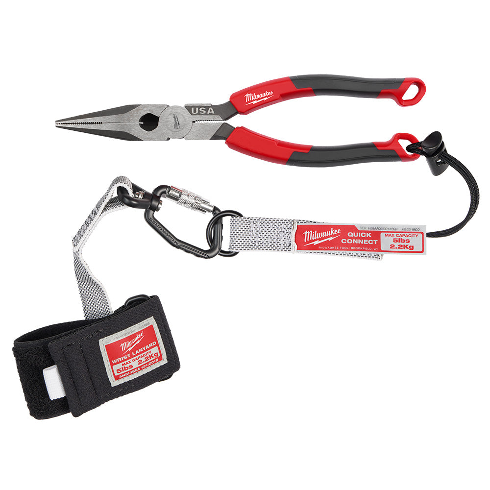 8" Long Nose Comfort Grip Pliers (USA)